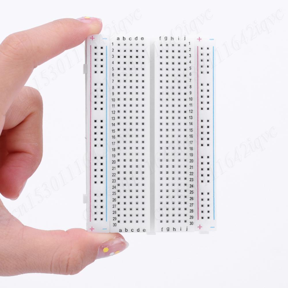 1-10Pc 400 Tie Points Solderless PCB Breadboard Spliceable Universal MB102 Breadboard DIY Bread Board for Experiment Test Robot
