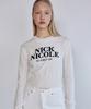 Nigaennikol Cashmere Nicole Logo Crop Jacquard Knit_Ivory