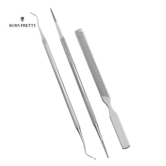 

Удобный подъемник для ногтей, файл украшений для ногтей, безопасный, легкий, легкий в использовании 3pcs