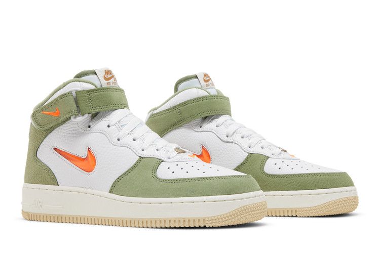 Nike Air Force 1 Mid QS 'Oil Green Orange'