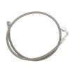 Turbo Oil Feed Line 4AN 90 Degree Stainless Steel Braided Oil Feed Tube Pipe Hose 48 Inches