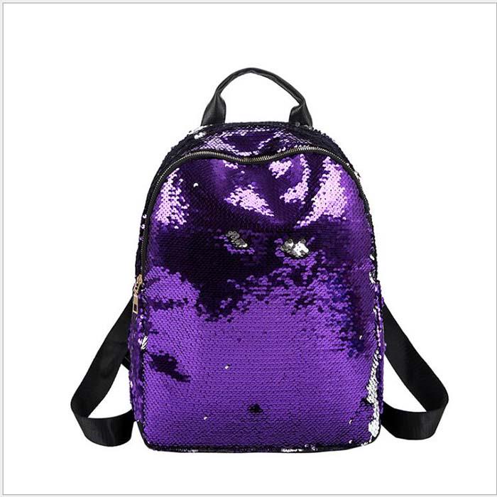 large sequin backpack