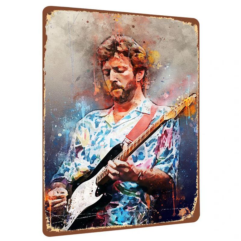 

Personalized Musician Portrait Iron Painting Home Decoration Gift for Guitar Lovers 20x30cm（7.8x11.8inch）