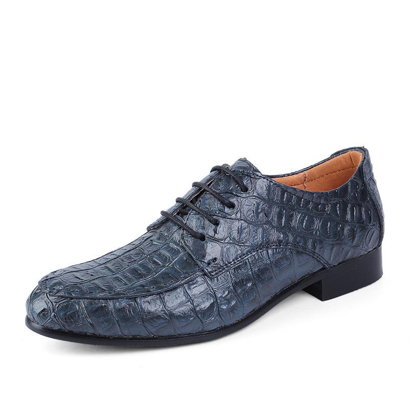 Men's Eryu Pattern Dress Leather Shoes Men's Patent Leather Business Model Men's Large Size Casual Men's Shoes