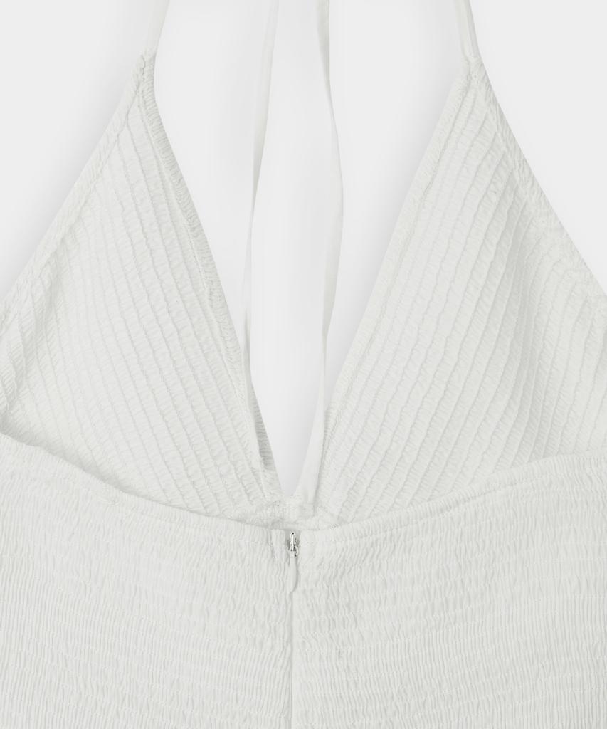Deolil Sandy Halter Neck Dress_Ivory