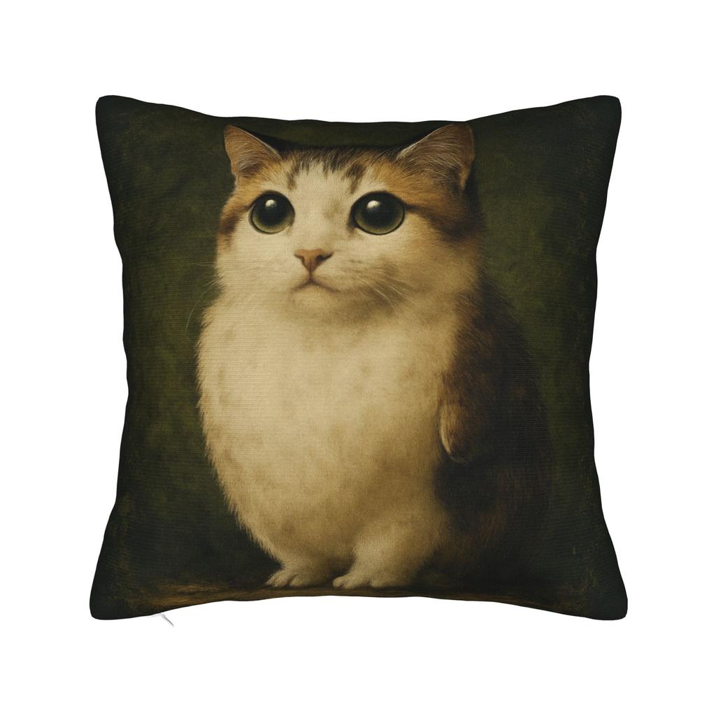 Pillow Cover Internet Famous Meowl Cat Owl Meme  Retro Trendy Pillow Case For Sofa Couch Bed Living Room Pillowcases