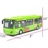 1/32 Scale City Double Decker Bus Toy Die Cast Pull Back Vehicles Mini Bus Model Car Toys Lights and Music