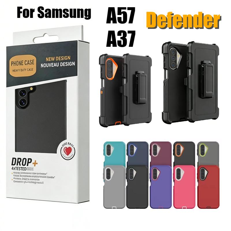 Ott Armor Box Case For Samsung Galaxy A57 A37 A17 A07 A16 A36 A56 A15 A35 A55 A05 A14 A34 A54 A33 A53 Shockproof Cover with Clip