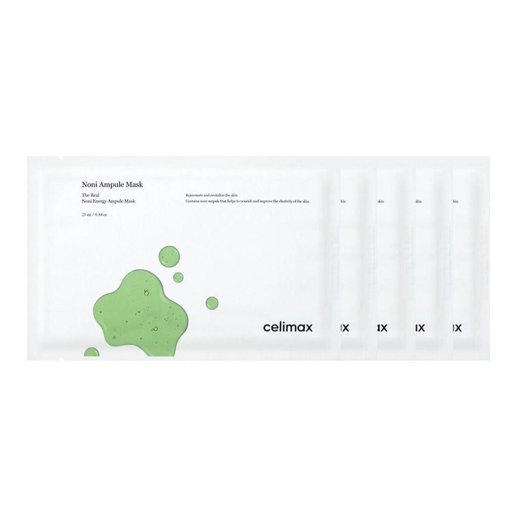CELIMAX The Real Noni Energy Ampoule Mask Hydrating Nourishing 25ml X 5pcs