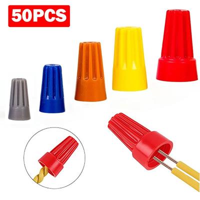 Tuerca de conexión rápida para cables, conectores de cables aislados, tuercas, tapas de nailon de colores, tapa de engarce en espiral, eléctrica