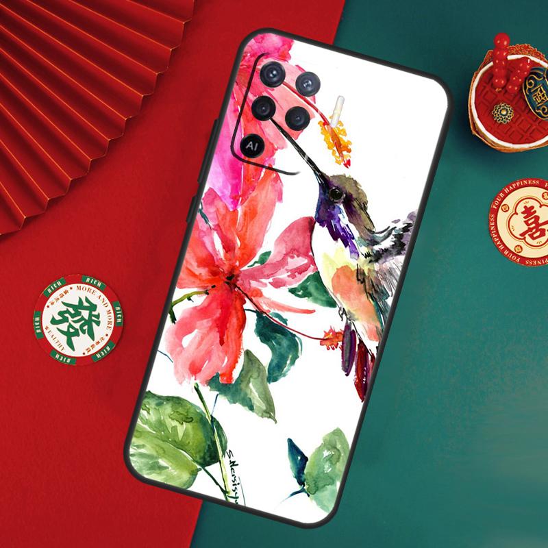 Hummingbird Case For Oppo A78 A98 A58 A38 A18 A54 A74 A94 A80 A60 A40 A96 A76 A16 A15 A17 A57 A5 A6 Pro