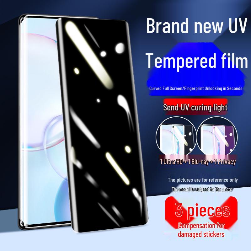 Honor 50 Pro Anti-Peep UV Curved Tempered Hydrogel Screen Protector