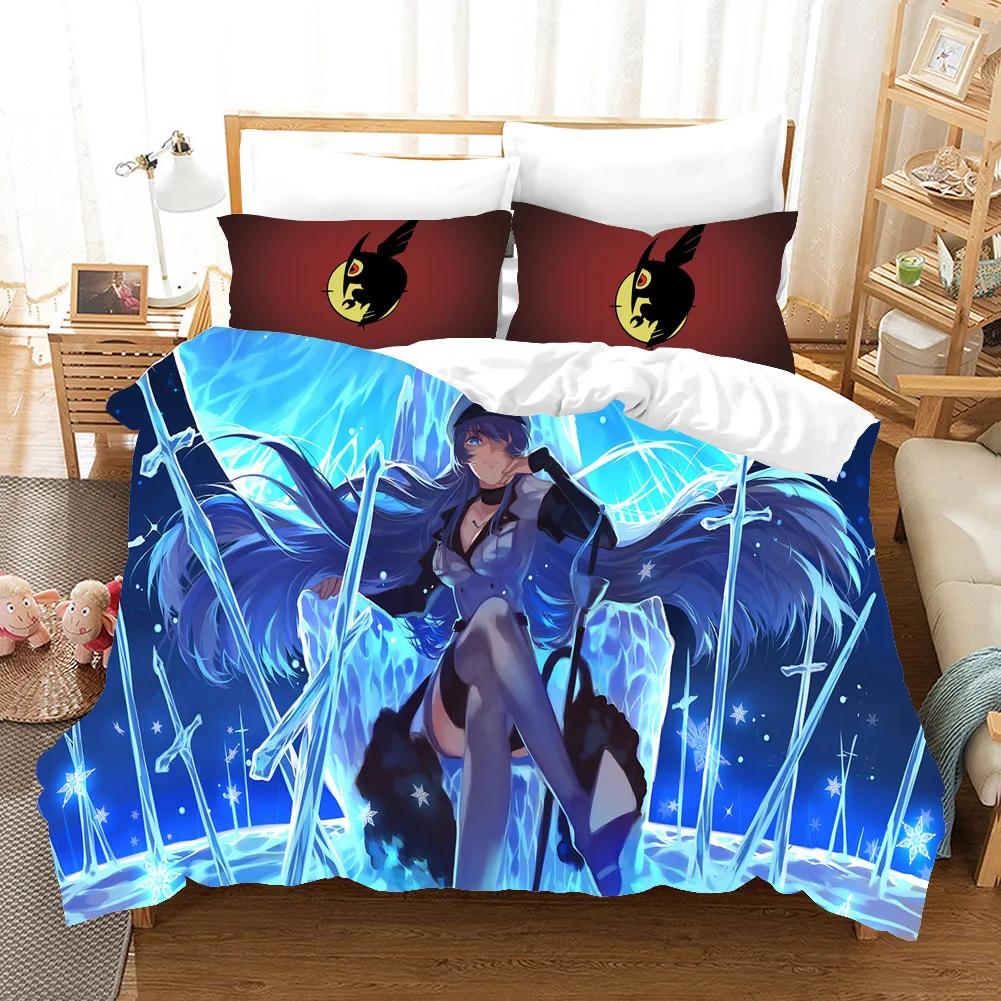 3D Printed Anime Akame Ga KILL Bedding Set Duvet Cover Bedroom Comforter Covers Single Twin King Size Quilt Cover Home Textiles