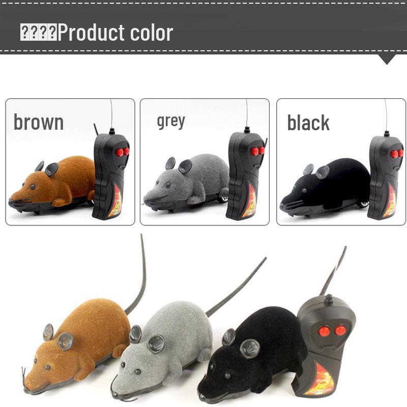 Novel Remote Control Mouse Cat Teaser Toy - Infrared Simulator Animal Electric Toy