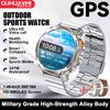 New Military Outdoors BT Call Smart Watch Built-in GPS Compass Barometric Altimeter 10ATM Waterproof Sports Smartwatche Men