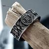 Retro Church Band Vintage Gothic Ring for Men, Hollow Engraved Architecture Statement Metal Finger Band, Dark Style Punk Jewelry Daily Wear Parties