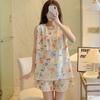 Anti-bumping Pajamas Women's Summer Ultra-thin Cotton and Silk Summer Vest Shorts Sleeveless Set Cool Cotton Silk Loungewear