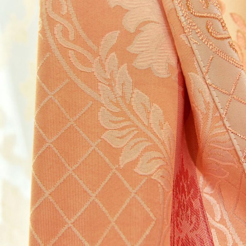 Luxury Modern Jacquard Blackout Curtains - High Precision Woven Fabric Thermal Insulated Window Drapes Home Deco