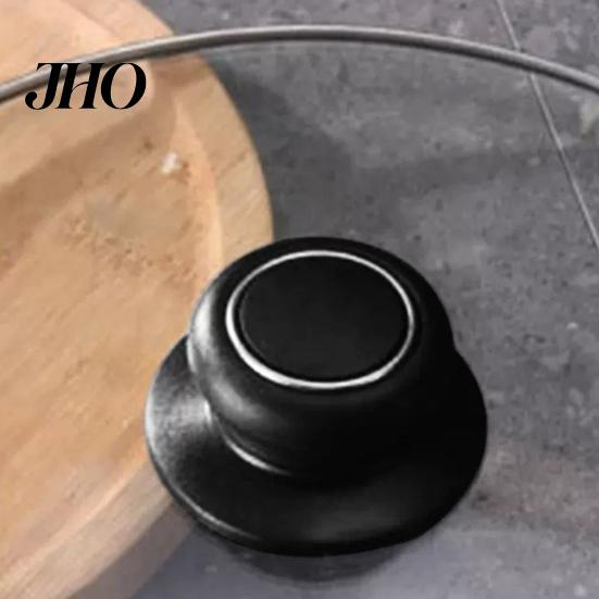 Universal Cookware Lid Handle 2Pcs Pot Knobs Set Top Replacement Knob for Casserole Glass Heat Resistant Anti-Slip Grip Easy Installation Kitchen