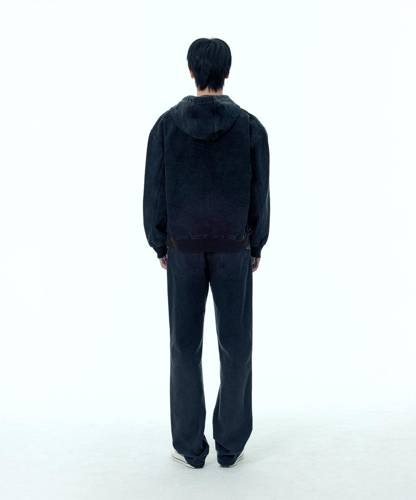 Plac Denim Zip-Up Hoodie Vintage Black