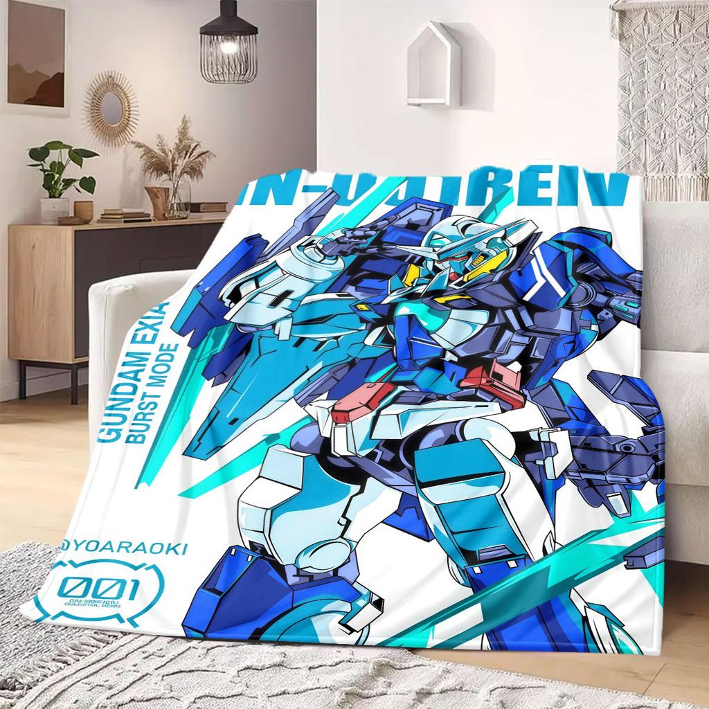 Gundam Universe Print Blanket Warm Comfortable Flannel Blanket Suitable for Bedrooms,Sofas,Beds,Chairs,Picnics,Travel