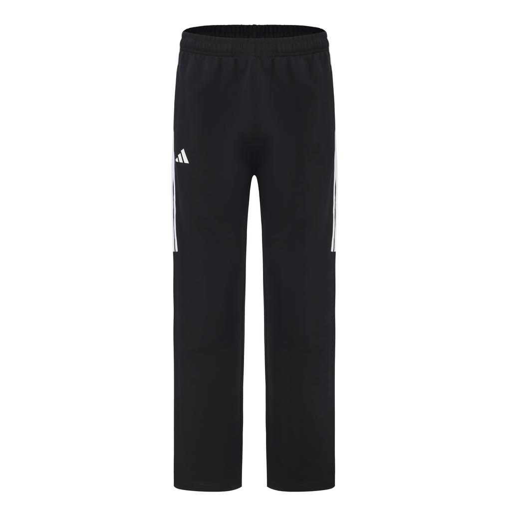 Adidas Taekwondo Series Logo Side Stripe Elastic Retro Three Stripes Straight Leg Long Pants Knitted Sports Pants Unisex Bottoms TR411TK-BW