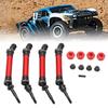 4pcs CVD Steel Front Rear Drive Shaft Complete Driveshaft Compatible for   Slash 1Celsius10 RC Car