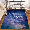 Inspirational Quote Jeremiah 29:11 Rug Non-slip Rug Suitable for Living Room and Bedroom Sofas.