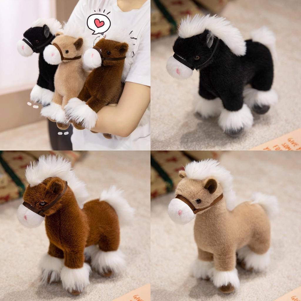 Plush Horse Cartoon Toy Stuffed Animal Doll Bedroom Decoration Cute Gift Kids