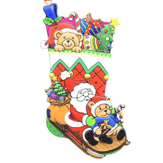 

Кулон в виде чулка Санта-Клауса, довольно яркий цвет, персонализированный кулон в виде чулка Санта-Клауса, подвески в виде чулка Санта-Клауса, подвеска в виде рождественской елки B