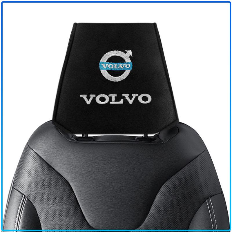 1/2pcs Car Accessories Seat Headrest Protective Covers For Volvo Rdesign XC90 S60 XC60 V70 S80 S40 V50 V40 V60 C30 S70