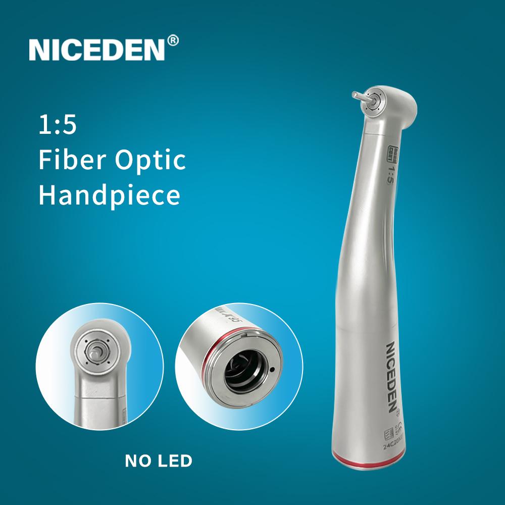 Niceden 1:Pièce à main dentaire à fibre optique à faible vitesse, moteur à bouton-poussoir de type E