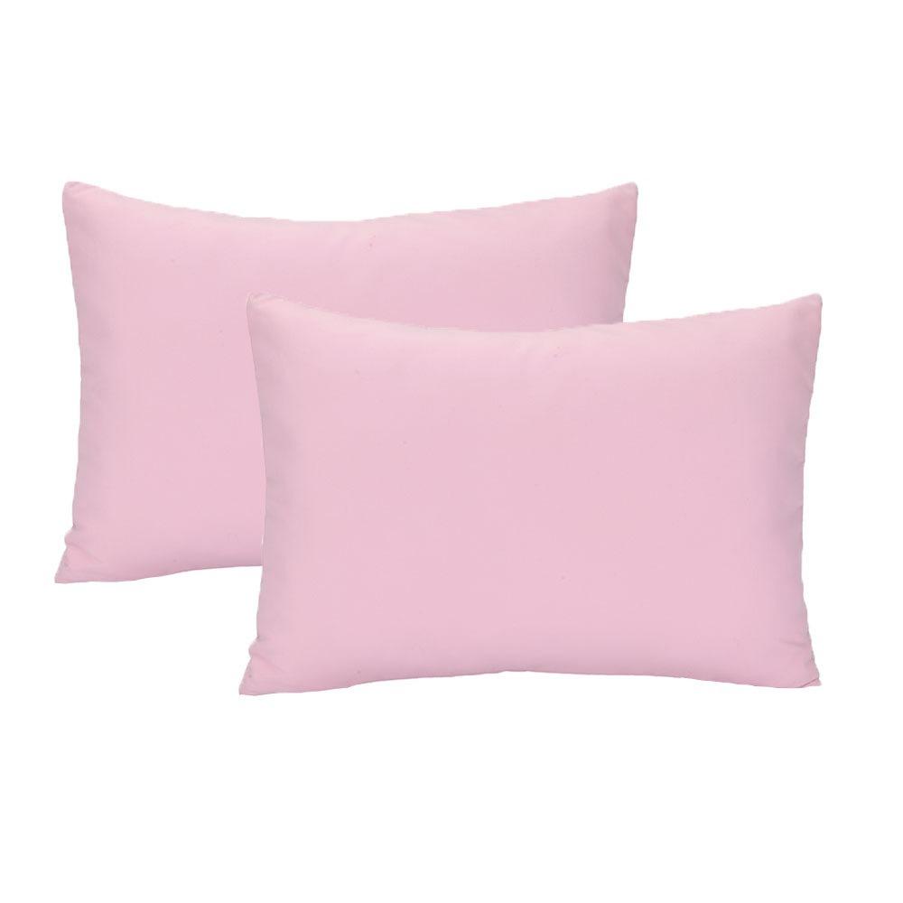 2Pcs Microfiber Solid Color Children's Pillowcases Skin-friendly Washable Sleeping Pillow Cover Anti Static Soft