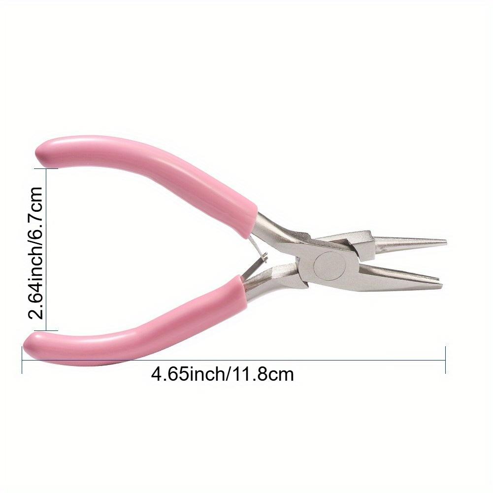 

Прецизионный инструмент для гибки проволоки из нержавеющей стали - Полукруглые вогнутые плоскогубцы для изготовления ювелирных изделий своими руками, Ручной инструмент для намотки и придания формы проволоке, Гладкая отделка розовый