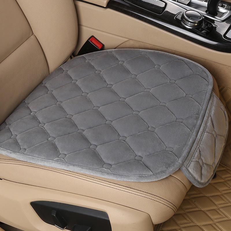 Winter Plush Car Seat Cushion – Non-Slip Thickened Pad with Backrest for Comfort