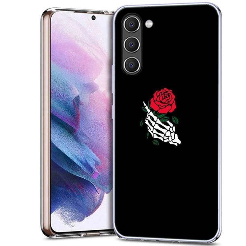 Bright Red Roses Flowers Phone Case for Samsung A54 A14 A24 A34 A17 A37 A57 A55 A35 A25 A15 A13 A23 A33 A53 A07 A05S A04S A03 A7