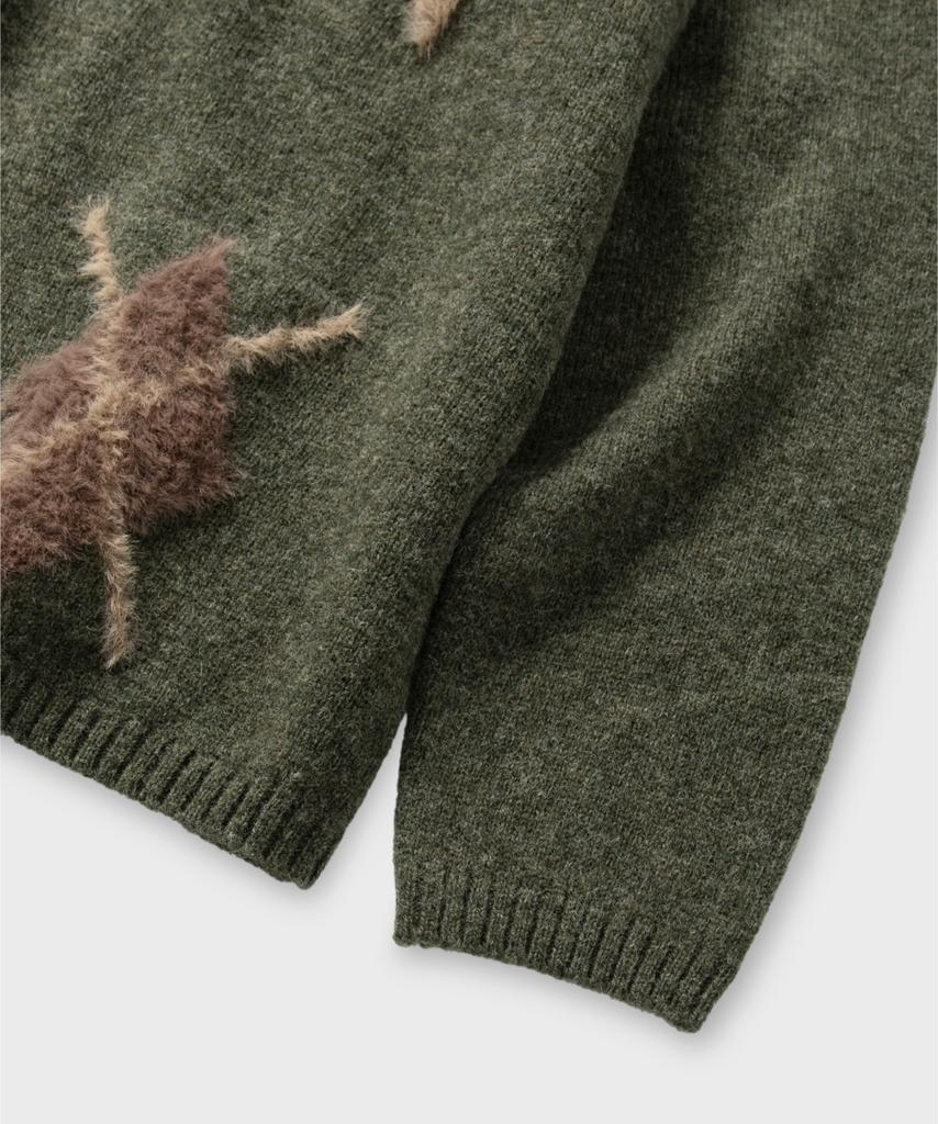 NONBLANK Argyle Pattern Knit_Arborist Green