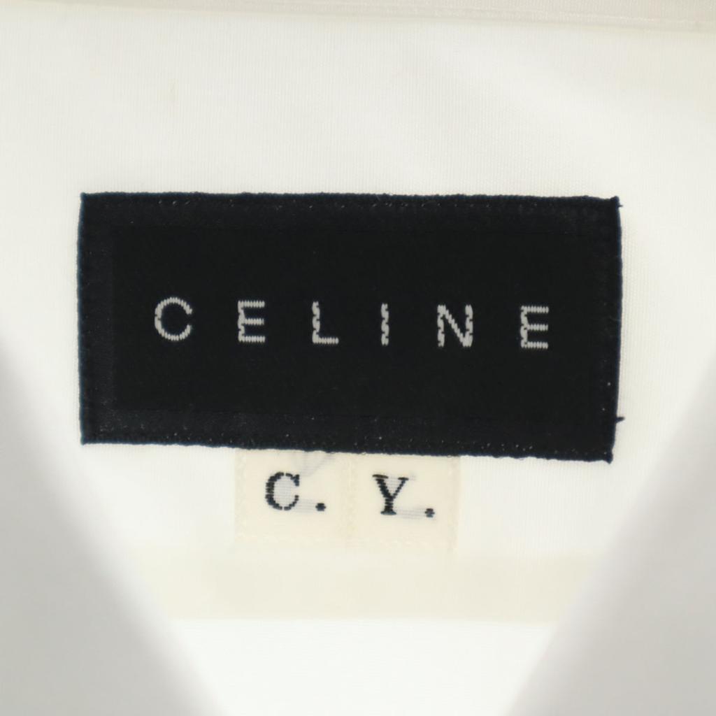 Celine Long Sleeve Cutter Shirt White Men's Used