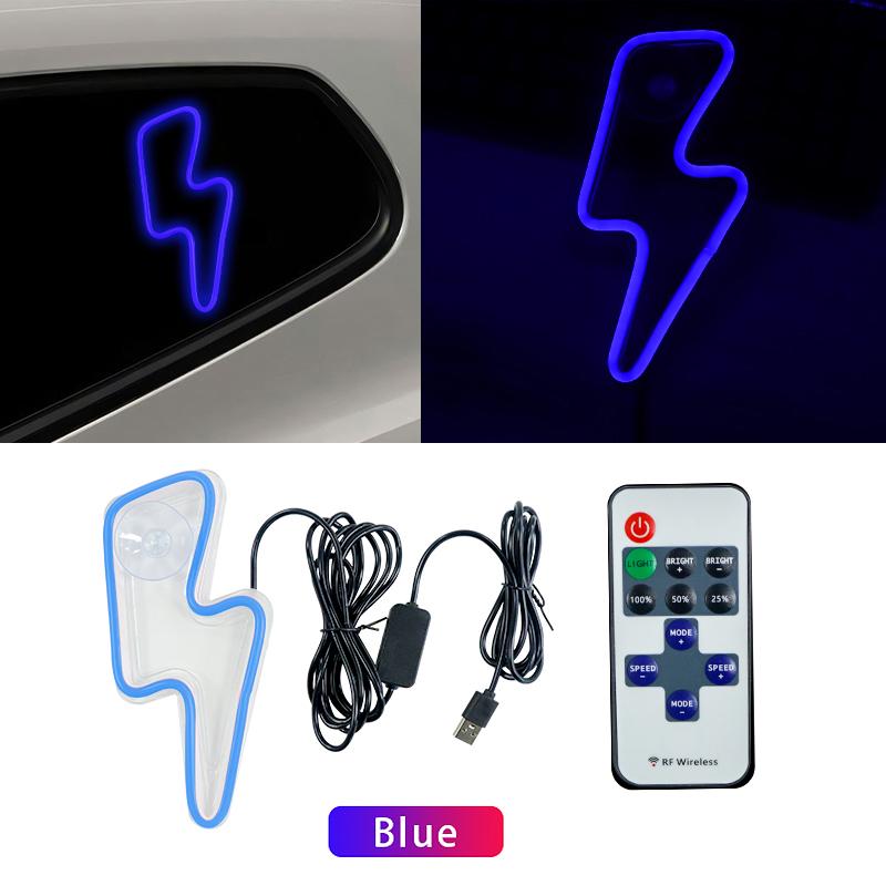 

LED Car window Interior decorative lamps, ambient lighting, remote control neon lights,Interior decoration and renovation синий