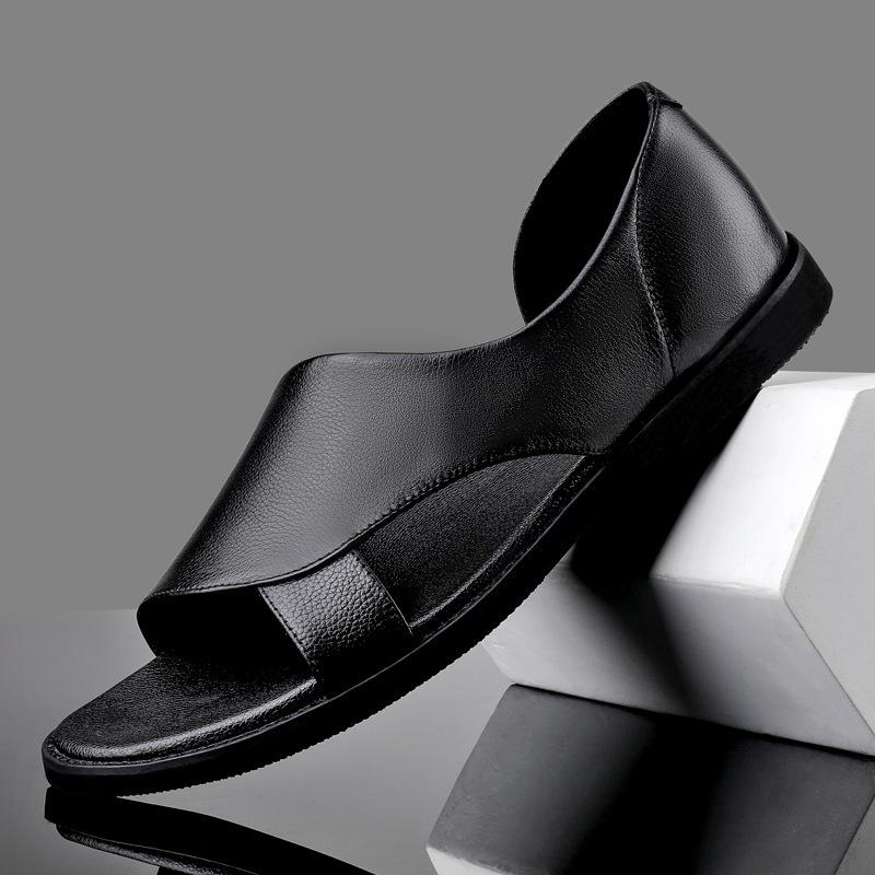Men's Summer Genuine Leather Casual Beach Sandals