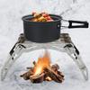 Camping Cooking Rack Stainless Steel High Hardness Foldable Portable Outdoor Folding Stove Stand for Hiking