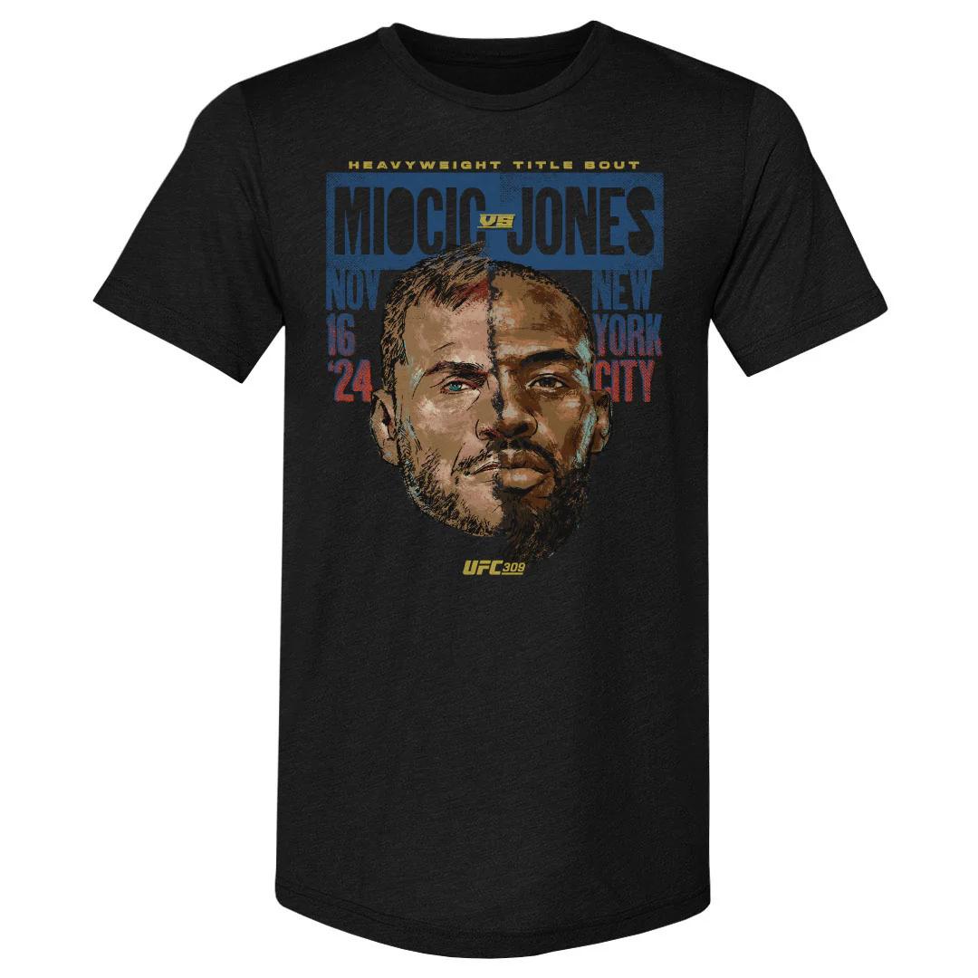 

Лето 2026 UFC 309 Джон Джонс Бойцовский Графический Футболка Женская Спортивная Хлопковая Короткий Рукав Свободная Повседневная Футболка для Фитнеса Унисекс S