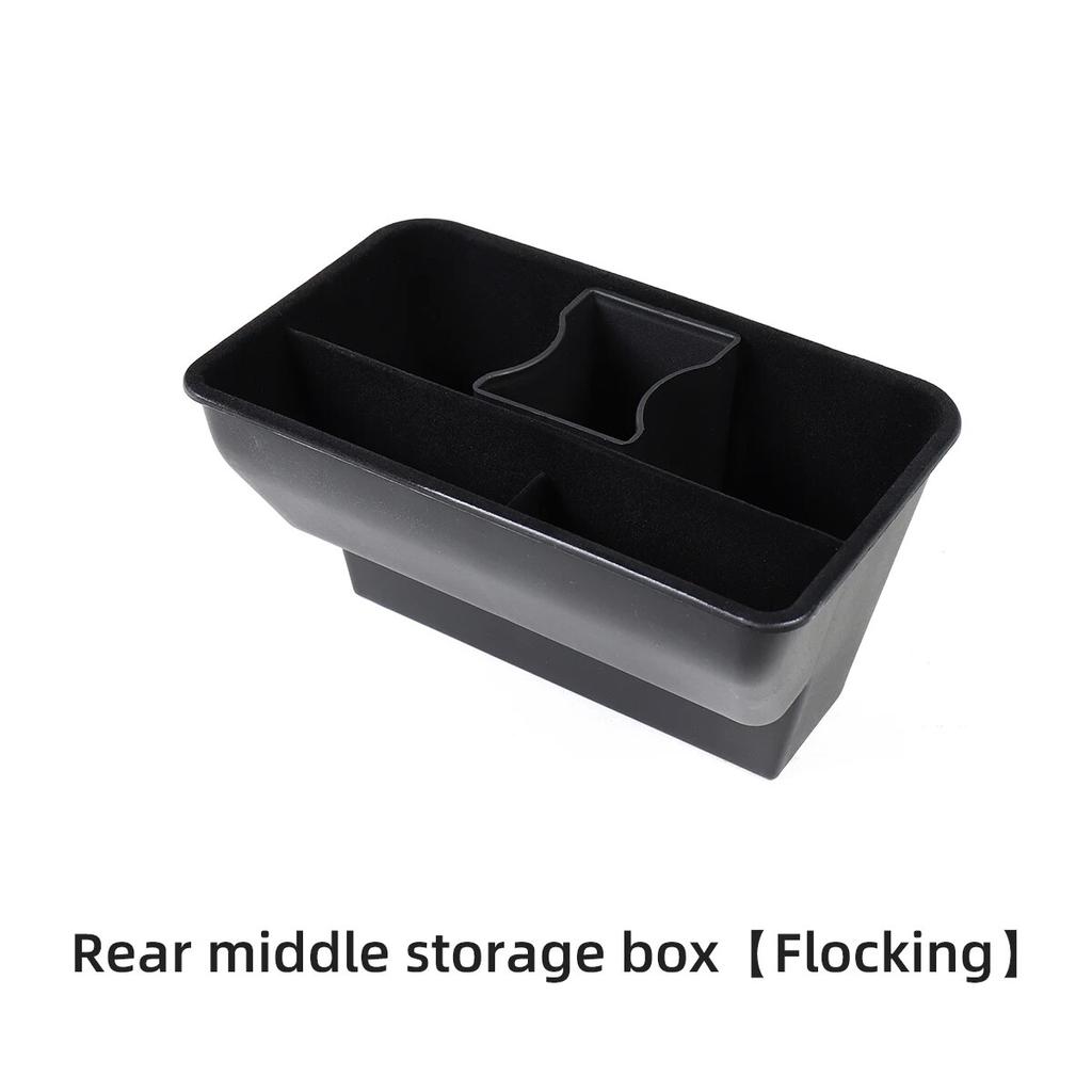 Armrest Rear Storage Box Console Under Seat Organizer Drawer Holder for Tesla Model Y Interior Modification Car Accessories Case