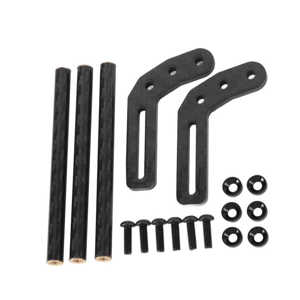 RC Car Front Bumper Carbon Fiber 75mm Wide RC Front Bumper Parts for SCX10 LCG 1/10 RC Crawler Acces