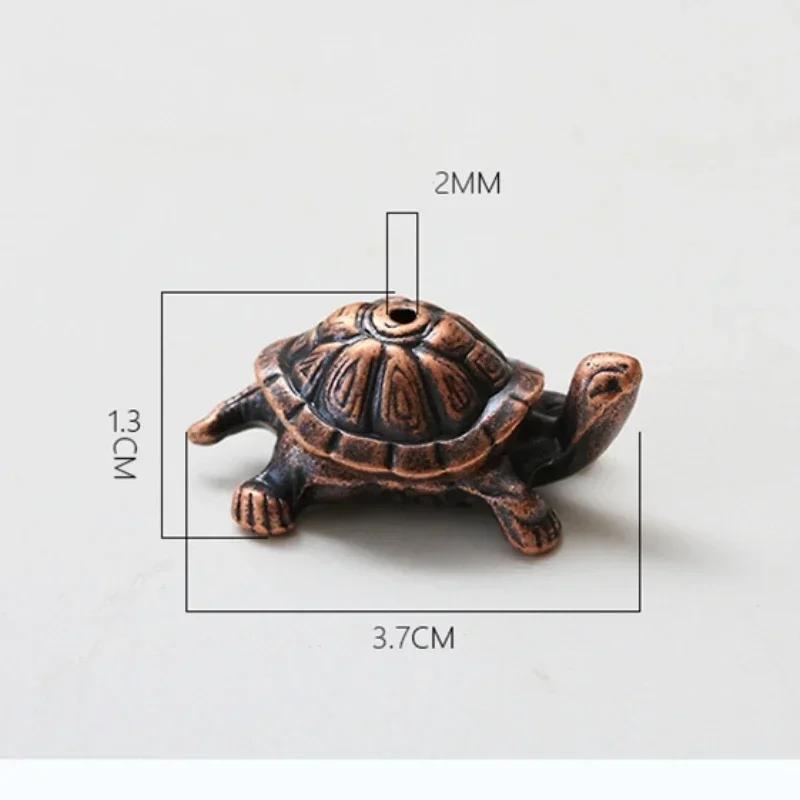 Mini Metal Turtle Shape Incense Stick Meditation Buddha Sandalwood Stick Holder Funny Animal Incense Holders Home Decor 1PC