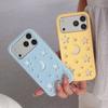 Soft Liquid Silicone Hollow-out Stars Case For iPhone 17 16 15 14 Plus 13 12 18 Pro Max Heat Dissipation Protection Phone Cover