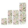 Rainbow Window Film Stain Glass Style Floral Static Clings Non-Adhesive Reusable Window Decals for Living Room Bedroom Kitchen Bathroom