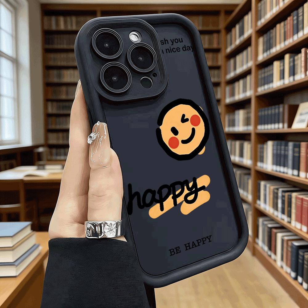 Happy Face Wallpaper Soft TPU Shockproof Case For Xiaomi Redmi Note 15 14 13 12 11 Pro Anti-Fall Protective Back Cover