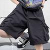 Pantalones cortos Cargo de verano para hombre, pantalones cortos informales con cordón ajustable y cintura elástica de tiro medio, pantalones cortos de playa de pierna ancha con múltiples bolsillos, ropa de calle