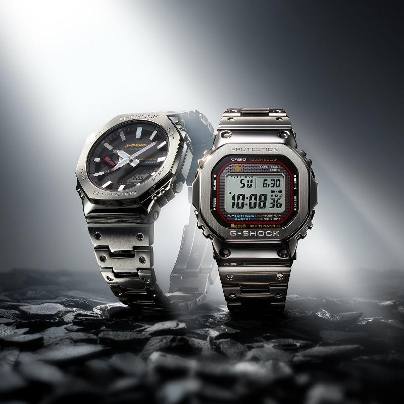 Casio G-SHOCK Men's Stainless Steel 200M Water Resistant Shock Resistant Quartz Watch GMW-B5000D-1C